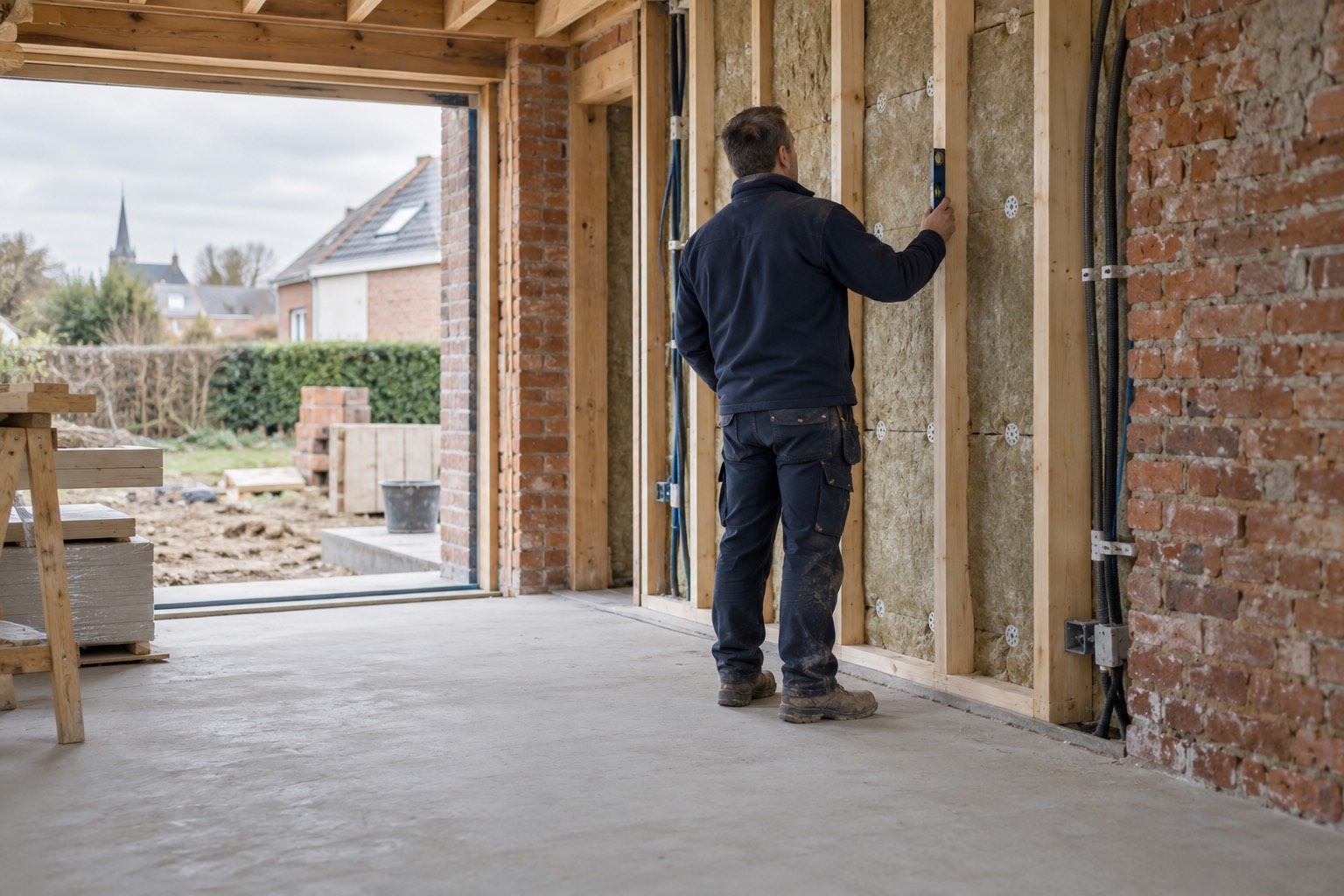 Examen technique d’un bâtiment en cours de rénovation